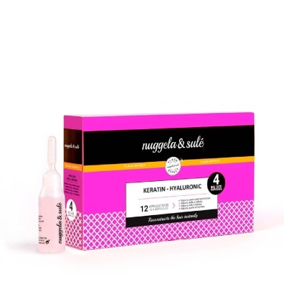 NUGGELA & SULE Keratin-Hyaluronic Ampoules (Reconstruct Hair Fibre + Strengthen Hair + Seal Split Ends) 40ml