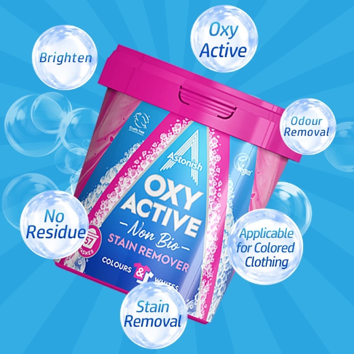 Oxy Active Non Bio Stain Remover 1.25kg