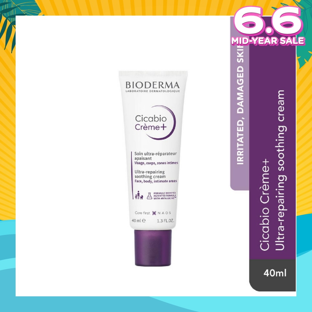 Cicabio Crème+ Anti-itch & Anti-pain Soothing and Skin Repairing Moisturiser (Damaged Skin) 40ml