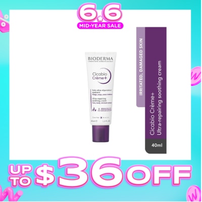 BIODERMA - Cicabio Crème+ Anti-itch & Anti-pain Soothing and Skin Repairing Moisturiser (Damaged Skin) 40ml