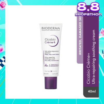BIODERMA Cicabio Crème+ Anti-itch & Anti-pain Soothing and Skin Repairing Moisturiser (Damaged Skin) 40ml