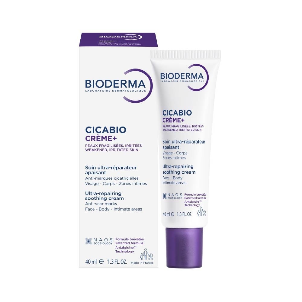 Cicabio Crème+ Anti-itch & Anti-pain Soothing and Skin Repairing Moisturiser (Damaged Skin) 40ml image