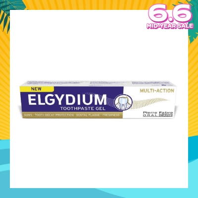 ELGYDIUM Multi Action Toothpaste Gel For Tooth Decay 75ml