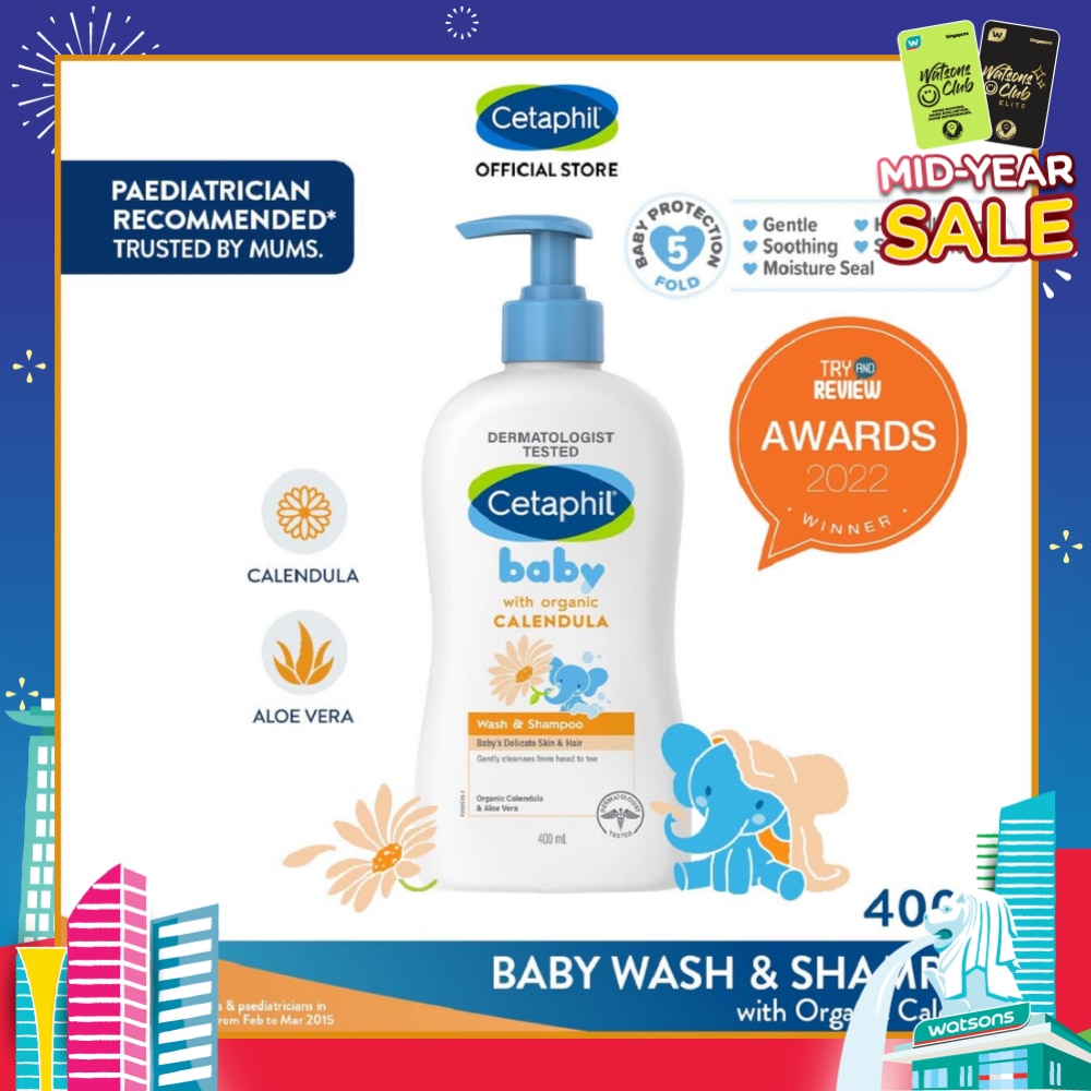 Wash & Shampoo with Organic Calendula 400ml
