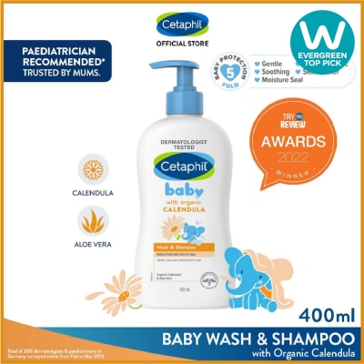 CETAPHIL BABY Wash & Shampoo with Organic Calendula 400ml image