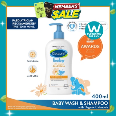 CETAPHIL BABY Wash & Shampoo with Organic Calendula 400ml image