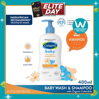 CETAPHIL BABY Wash & Shampoo with Organic Calendula 400ml image