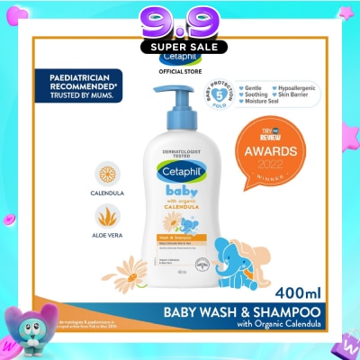 CETAPHIL BABY - Wash & Shampoo with Organic Calendula 400ml image