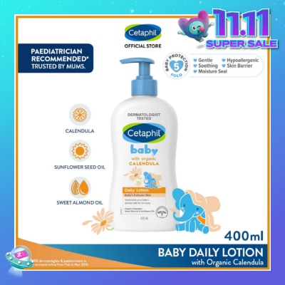 CETAPHIL BABY Daily Lotion with Organic Calendula 400ml