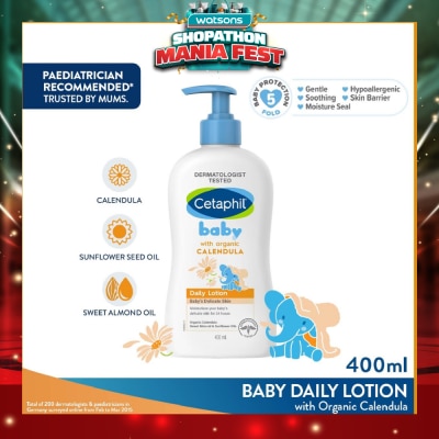 CETAPHIL BABY - Daily Lotion with Organic Calendula 400ml