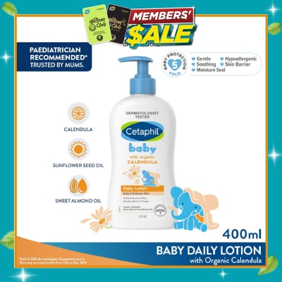 CETAPHIL BABY Daily Lotion with Organic Calendula 400ml image