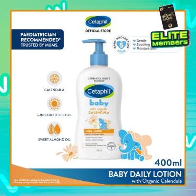 CETAPHIL BABY Daily Lotion with Organic Calendula 400ml