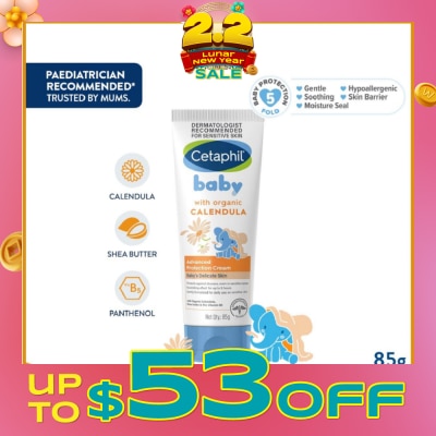 CETAPHIL BABY Advanced Protection Cream with Organic Calendula 85g (Expiry: Oct`2026)