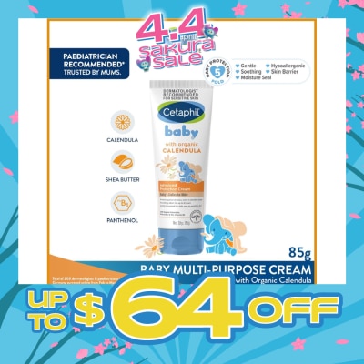 CETAPHIL BABY - Advanced Protection Cream with Organic Calendula 85g (Expiry: Oct`2026)