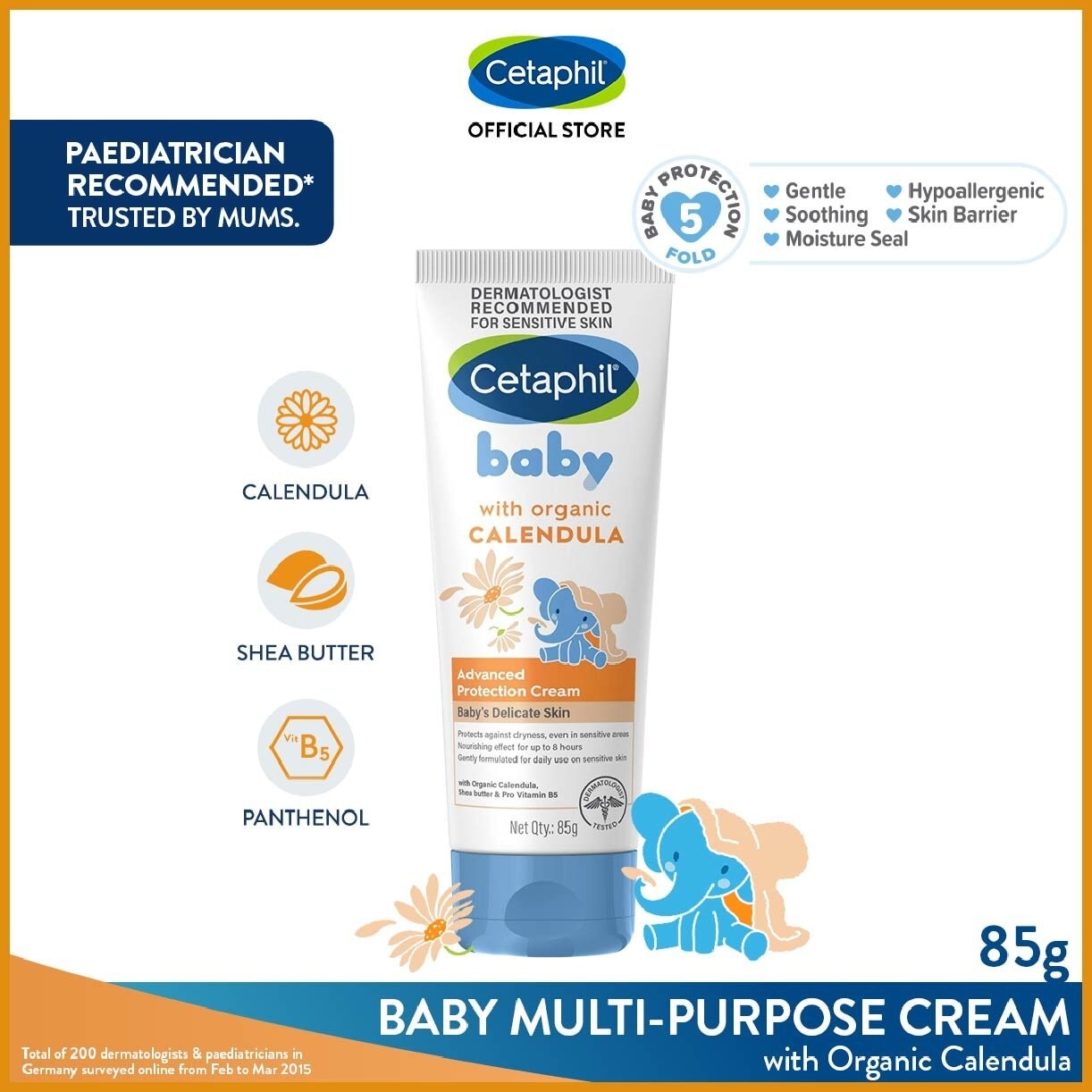 Advanced Protection Cream with Organic Calendula 85g