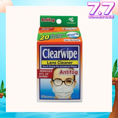 KOBAYASHI Clearwipe Antifog Len Cleaner 20s