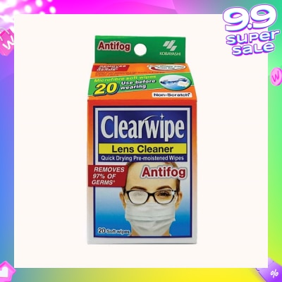 KOBAYASHI Clearwipe Antifog Len Cleaner 20s