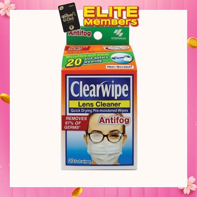 KOBAYASHI Clearwipe Antifog Len Cleaner 20s