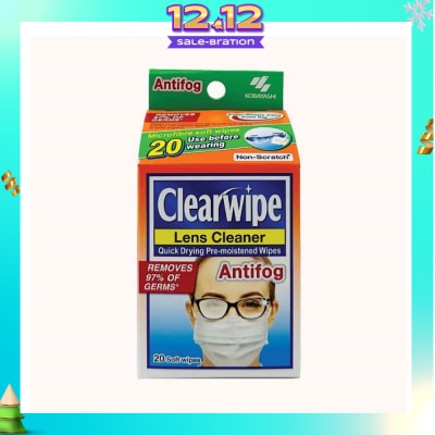 KOBAYASHI Clearwipe Antifog Len Cleaner 20s