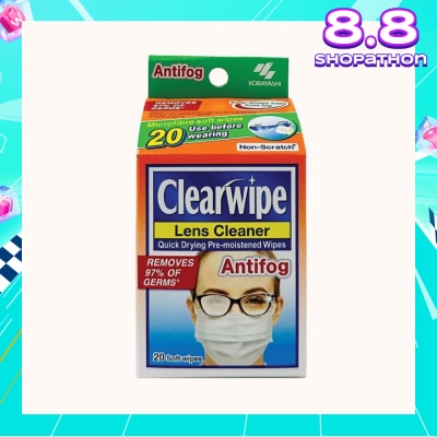 KOBAYASHI Clearwipe Antifog Len Cleaner 20s