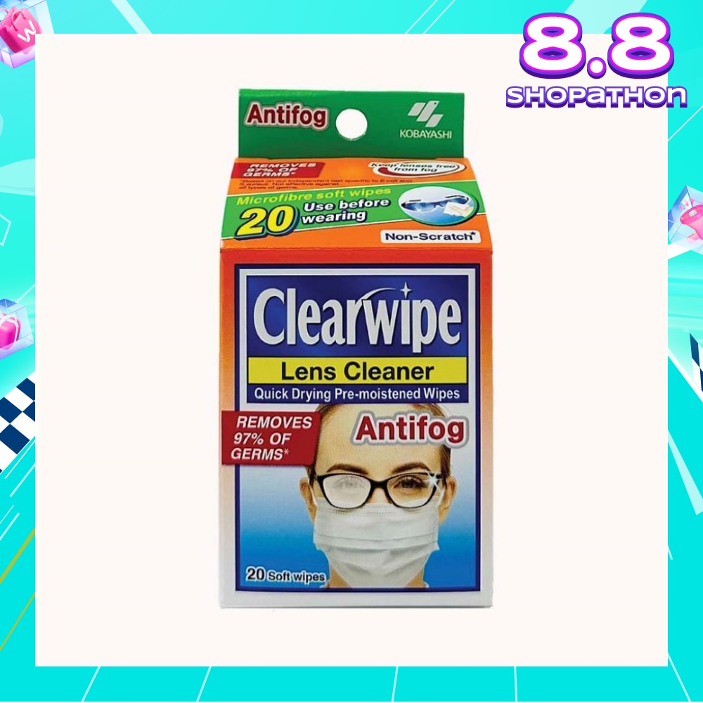 Clearwipe Antifog Len Cleaner 20s