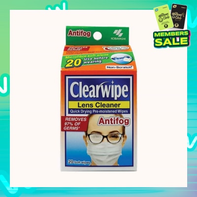 KOBAYASHI Clearwipe Antifog Len Cleaner 20s