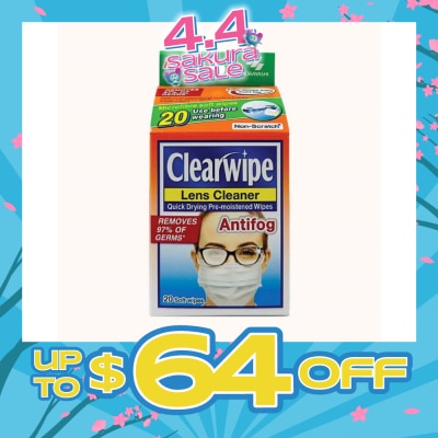 KOBAYASHI - Clearwipe Antifog Len Cleaner 20s