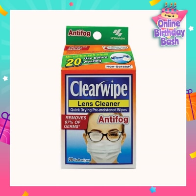 KOBAYASHI Clearwipe Antifog Len Cleaner 20s