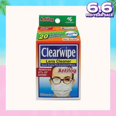 KOBAYASHI Clearwipe Antifog Len Cleaner 20s