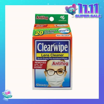 KOBAYASHI Clearwipe Antifog Len Cleaner 20s