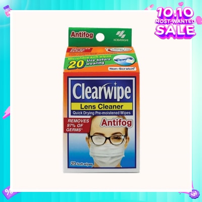 KOBAYASHI Clearwipe Antifog Len Cleaner 20s