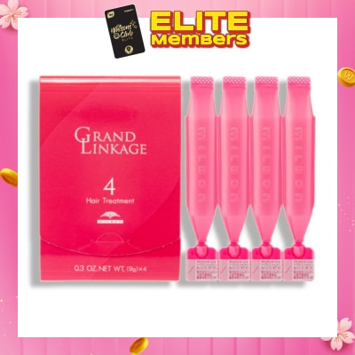 MILBON Grand Linkage Salon Hair Treatment No.4 (For Fine + Soft + Slightly Damaged Hair Type) 9g x 4s
