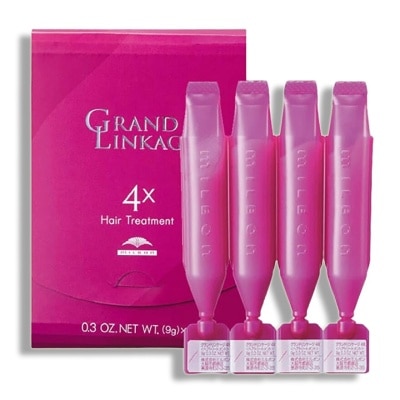 MILBON Grand Linkage Salon Hair Treatment No.4(X) (For Rough + Frizzy + Curly + Extremely Dry or Damaged Hair) 9g x 4s