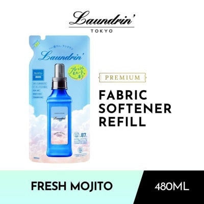 LAUNDRIN Premium Fabric Softener Refil lFresh Mojito 480ml