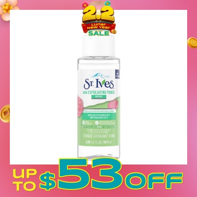 ST IVES Rose Exfoliating Toner 197.5ml&nbsp;(Expiry: Aug`2026)