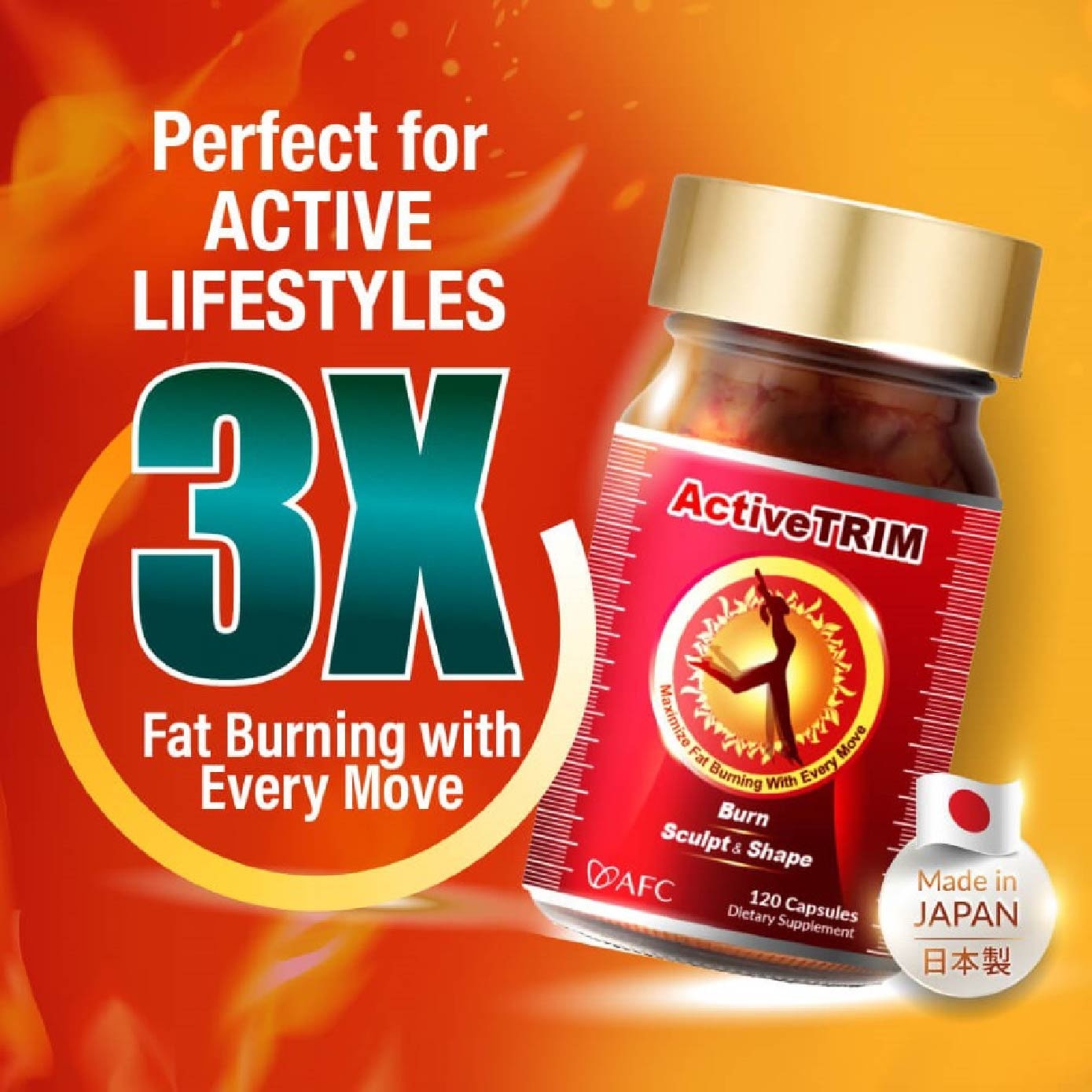 ActiveTRIM Fat Burner Weight Management Supplement Capsule (Reduce Fat & Calories Storage) 120s