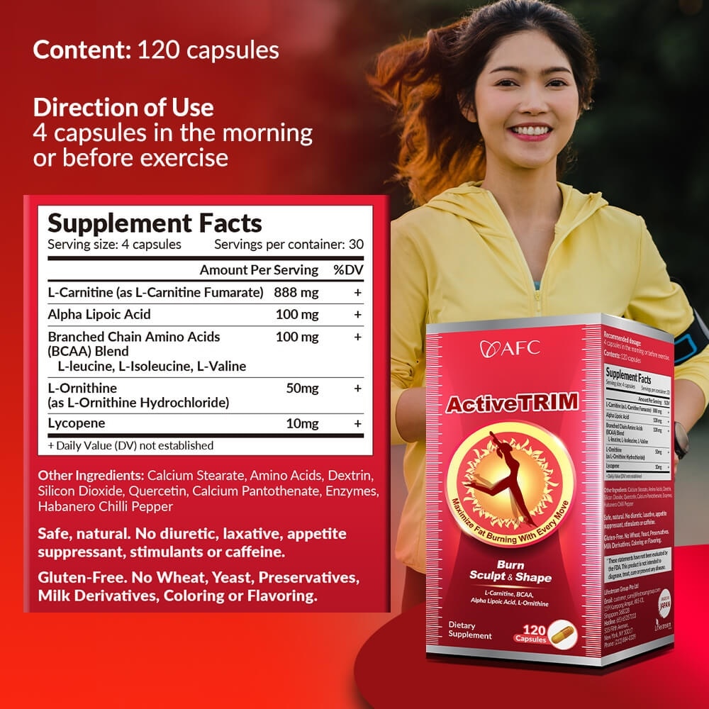 Activetrim Dietary Supplement Capsule (Reduce Fat & Calories Storage) 120s