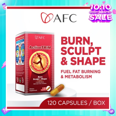 AFC Activetrim Dietary Supplement Capsule (Reduce Fat & Calories Storage) 120s
