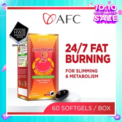 AFC Lipodown2 Dietary Supplement Softgel 60s (Expiry: Feb`2026)