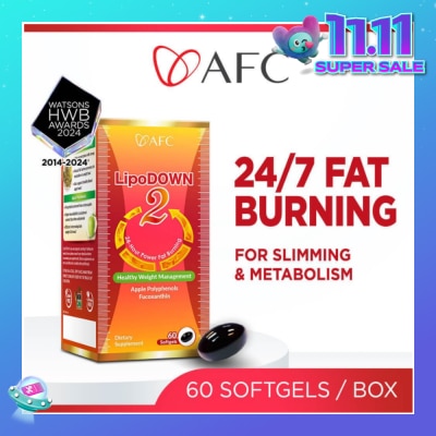 AFC Lipodown2 Dietary Supplement Softgel 60s (Expiry: Oct`2025)