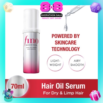 FINO - Premium Touch Hair Oil Serum Airy Smooth (For Flat, Dry & Frizzy Hair) 70ml