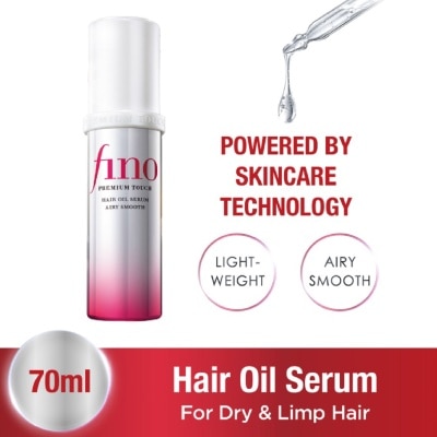 FINO Premium Touch Hair Oil Serum Airy Smooth (For Flat, Dry & Frizzy Hair) 70ml