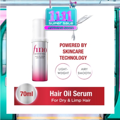 FINO [CHRISTMAS] Premium Touch Hair Oil Serum Airy Smooth (For Flat, Dry & Frizzy Hair) 70ml image