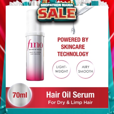 FINO - Premium Touch Hair Oil Serum Airy Smooth (For Flat, Dry & Frizzy Hair) 70ml
