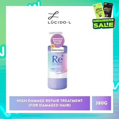 LUCIDO-L Re* High Damage Repair Treatment (For Damaged Hair) 380g