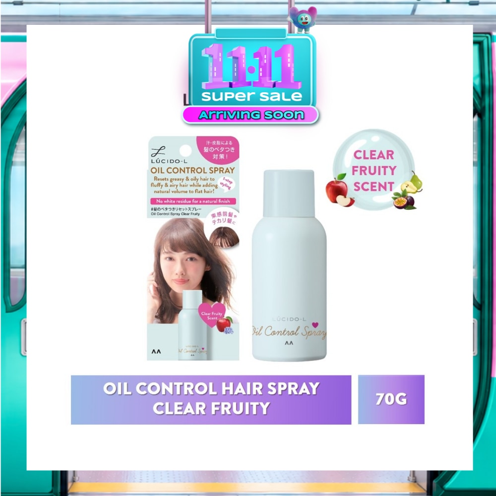 Oil Control Hair Spray Clear Fruity (Fluffy, Airy & Smooth Hair) 70g image