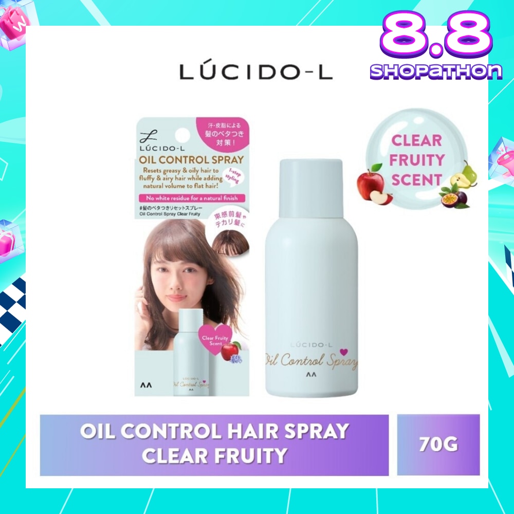 Oil Control Hair Spray Clear Fruity (Fluffy, Airy & Smooth Hair) 70g