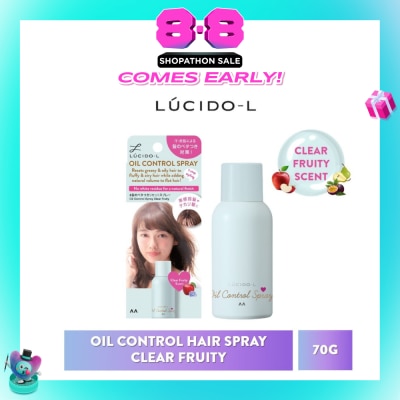 LUCIDO-L - Oil Control Hair Spray Clear Fruity (Fluffy, Airy & Smooth Hair) 70g