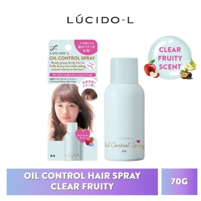 LUCIDO-L Oil Control Hair Spray Clear Fruity (Fluffy, Airy & Smooth Hair) 70g