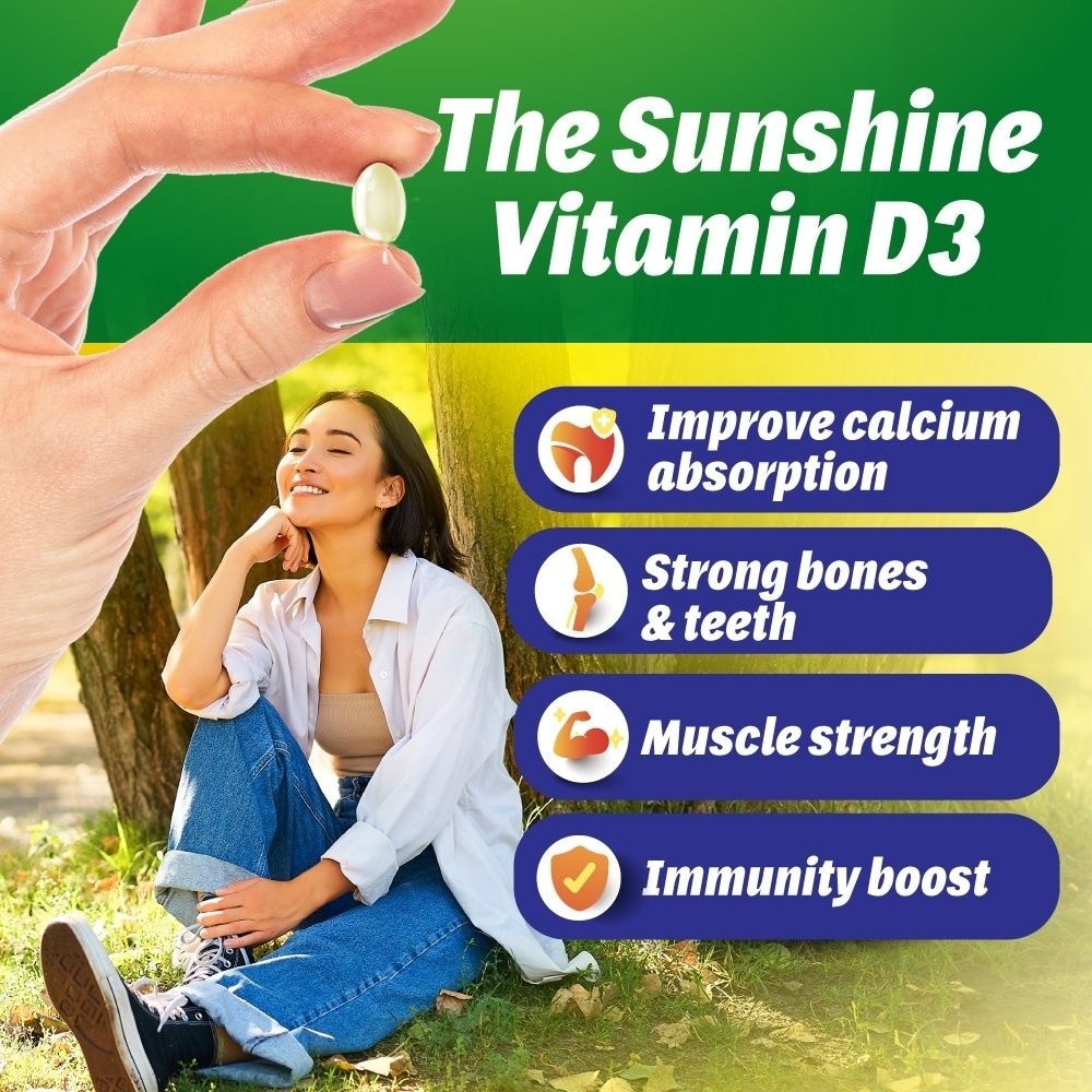 Liposomal Vitamin D3 1000IU Veggie Softgel (Bones, Immunity & Muscle Support) 240s image